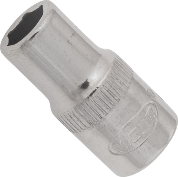 VIGOR Steckschlüsseleinsatz, Vierkant hohl 6,3 mm (1/4 Zoll), Außen-Sechskant Profil, 6 mm, V2418N