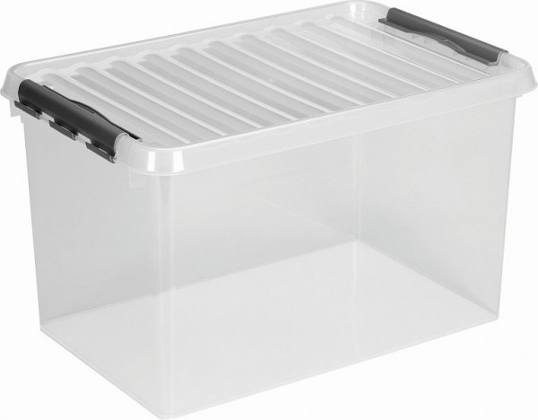 helit Aufbewahrungsbox "the q-line" 72L, VE: 6 Stück, transparent, H6163402