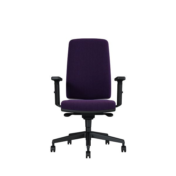 Bisley Bürodrehstuhl Stone, Mit Armlehnen, Kunststofffußkreuz, TN9406 plum, STONEKLTN9406