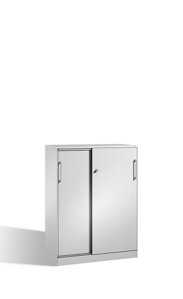 C+P Schiebetürenschrank Asisto, H1310xB1000xT435mm, Farbe: Lichtgrau, Bügelgriff, 3 OH, 142032-000 S10020