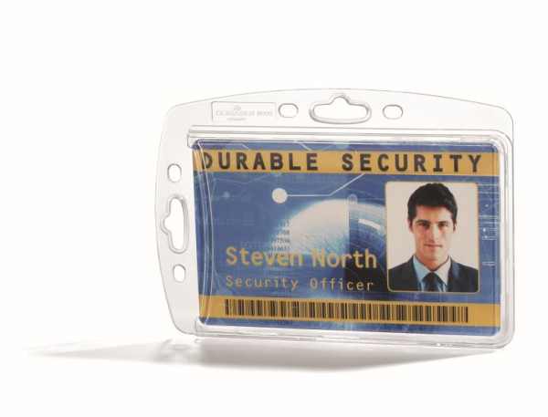 DURABLE Hartbox für 1 Betriebs-/Sicherheitsausweis, transparent, VE: 10 Stück, 890519