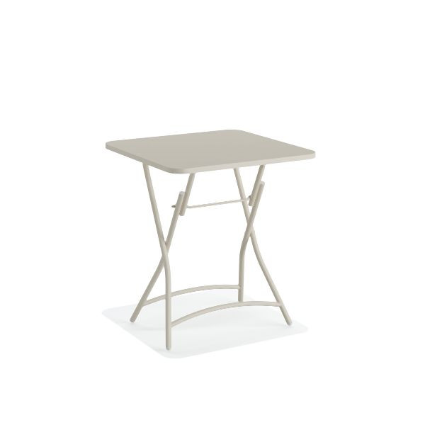 Feros Breeze Bistro Klapptisch Metall, Beige, 20822