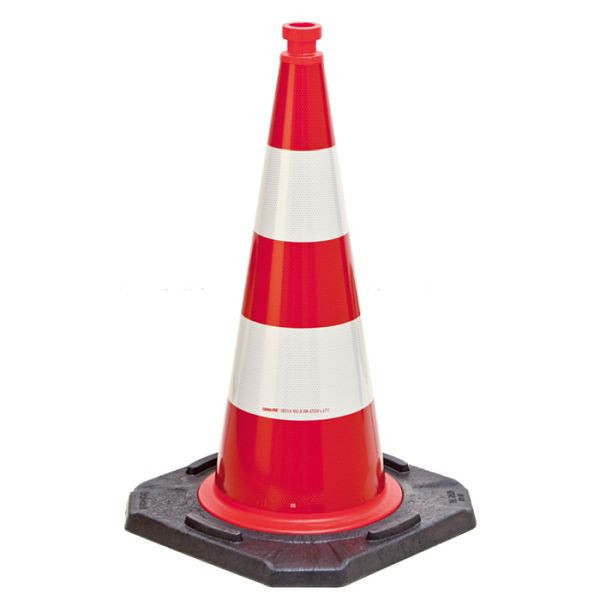 Stein HGS Leitkegel, BASt-geprüft nach TL-Leitkegel, nach DIN EN 13422, 750 mm / RA2 (Hochreflexfolie) / 5,2 kg, BASt-Prüf-Nr.: B V4-08/2012, 18803
