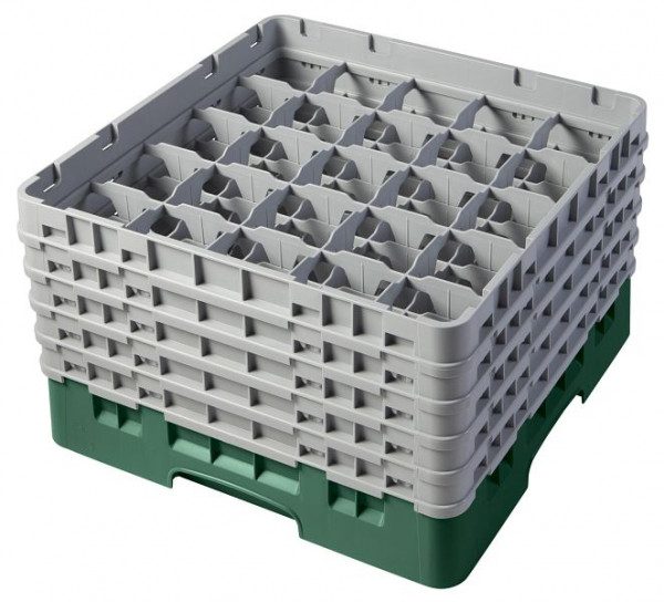 Cambro Spülkorb mit 25 Fächer Camrack® 25,7 cm Flaschengrün, 25S958119