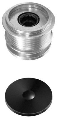 HELLA Generatorfreilauf, Gewindemaß: M14x1,5, Anzahl der Rillen: 6, mit Kappe, 9XU 358 038-731