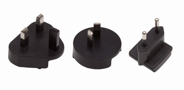 Bahco 3 Adapterstecker im Satz für AC Ladegerät ( (C, G, I) für BBL12-400, BBL12-40004