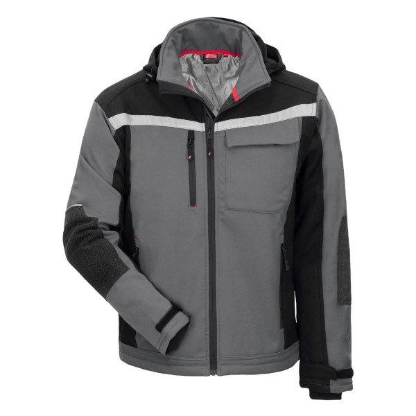 NITRAS MOTION TEX PLUS, Softshelljacke, grau / schwarz (Farbcode: 1210), Größe: 4XL, VE: 10 Stück, 7182-4XL