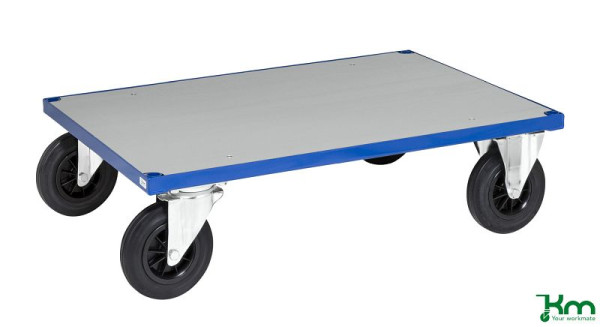 Kongamek Plattformwagen, 2 Räder mit Bremsen, 1000 x 700 x 260 mm, Serie 400, KM430-2B