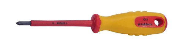 SW-Stahl Schraubendreher, VDE, Kreuz, PH1 x 80 mm, 33100L-PH1