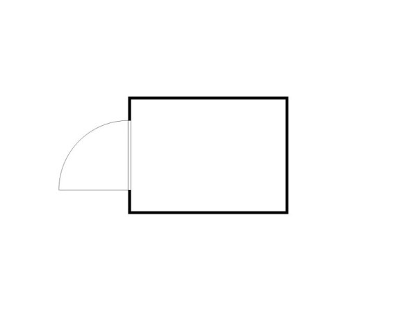 FLADAFI Materialcontainer IC Pro 1300, isoliert, Holzfußboden, mit Einflügeltür auf der 2 m Seite, F2221300103-F911
