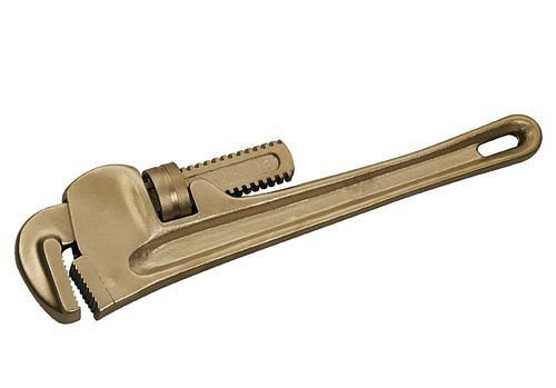 DENIOS Rohrschlüssel verstellbar, 385 mm, Sonderbronze, funkenfrei, für Ex-Zonen, 265021