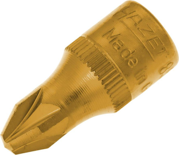 Hazet Schraubendreher-Steckschlüsseleinsatz, Vierkant hohl 6,3 mm (1/4 Zoll), Pozidriv Profil PZ, PZ3, 8507-PZ3