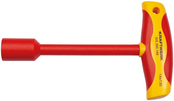 Kraftwerk Steckschlüssel T-Griff Schraubendreher 14mm VDE, 305.350.140