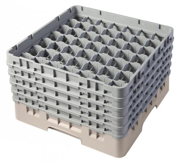 Cambro Spülkorb mit 49 Fächer Camrack® 25,7 cm Beige, 49S958184