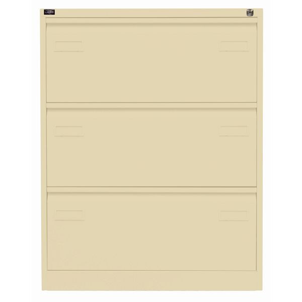 Bisley LIGHT Hängeregistraturschrank LIGHT, doppelbahnig, 3 HR-Schubladen, 606 creme, CDF3606