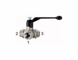 Riegler 3-Wege-Kugelhahn, allseitig dichtend, L-Bohrung, 103383