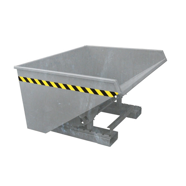Eichinger Industrie Kippbehälter mit Abrollkufen, 1000 kg, 750 Liter, feuerverzinkt, 20231000002000