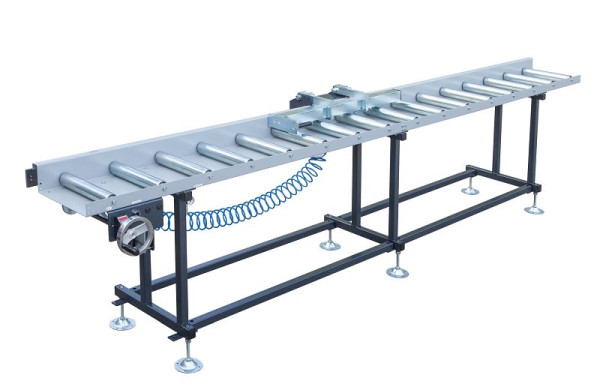 ELMAG Rollbahn mit Handradverstellung & digitaler, Anzeige für Band- Kreissägen, Type EXAKT-A 6000/450 mit 5 Stützfüßen, 78865