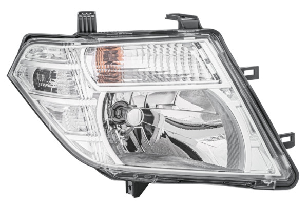 HELLA Halogen-Hauptscheinwerfer, für u.a. Nissan Np300 Navara (D40), ECE, für Rechtsverkehr, rechts, 1EE 238 055-021