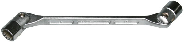 SW-Stahl Doppelgelenkschlüssel, 8 x 9 mm, 00941L, 4033592052047