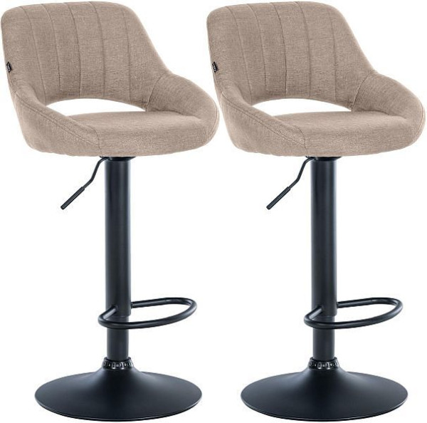 CLP Barhocker Milet Stoff B, taupe, VE: 2 Stück, 324414