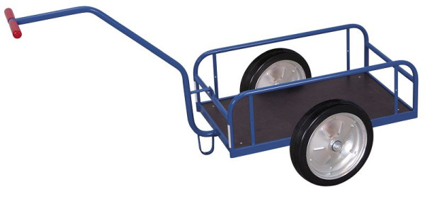 VARIOfit Handwagen ohne Bordwand, Ladefläche: 825 x 535 mm, RAL 5010 enzianblau, Radsatz: Vollgummibereifung, zu-1277