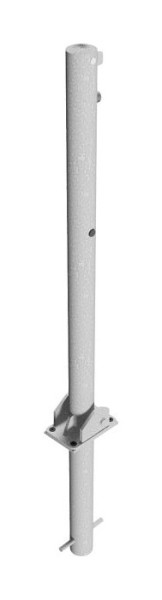 Schake Absperrpfosten Stahlrohr Ø 60 x 2,5 mm umlegbar für Vorhangschloss, zum Einbetonieren mit Bodenhülse, 460UVH