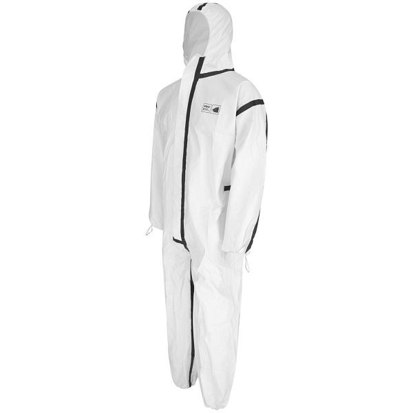 MBS Medizintechnik Chemikalien Schutzanzug "Eisbär plus" Typ 4B/5B/6B, weiß XL, 106019