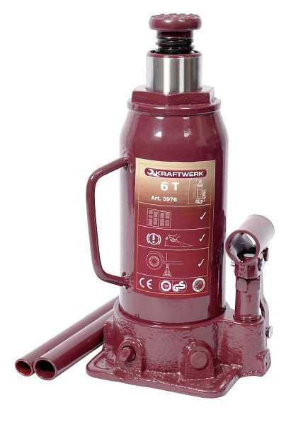 Kraftwerk Hydraulik Flaschen-Wagenheber max. 12 Tonnen und einer Hubhöhe von max. 465 mm, 3977