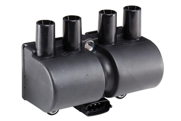 HELLA Zündspule, 12V, 4-polig, Blockzündspule, geschraubt, 5DA 193 175-561