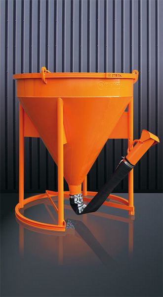 Eichinger Betonsilo 1017.8, 500l, Angeschweißte Kette, Verschlussklappe, Auslauf Ø 150 mm, 10170800300000