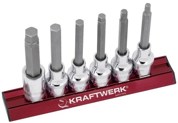 Kraftwerk Sechskant-Lang-Bit-Steckschlüssel-Satz, 6 tlg 70 MAGALU 1/2", 336099