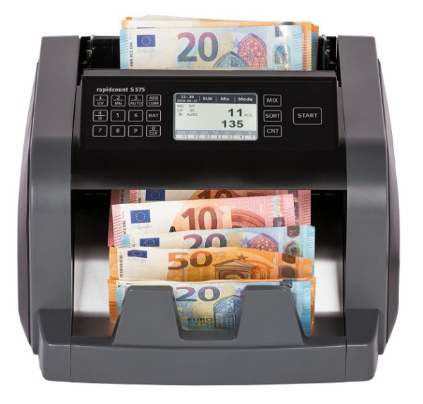 Ratiotec Banknotenzählmaschine rapidcount S575 (Cash Box), 947014