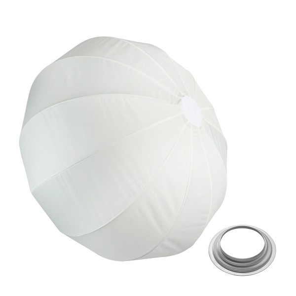 Walimex pro Essential Ballon Softbox 80cm + Softboxadapter für Hensel Expert, schnell öffnender 360° Lichtdiffusor, 1023497