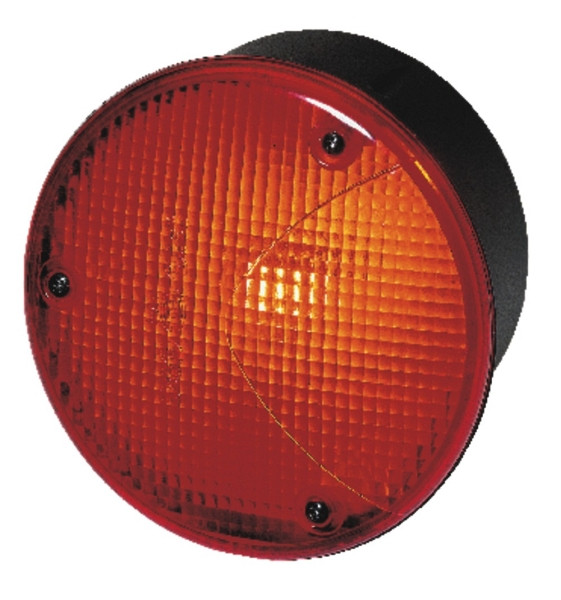 HELLA Schlussleuchte, Halogen, 24/12V, Einbau/Anbau, Lichtscheibenfarbe: rot, Stecker: Flachstecker, rechts/links, 2SA 964 169-091