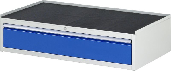 RAU Schubladenschrank Serie 7000, B1145xT650xH285mm, Schublade: 1xH180mm, Metallauflage mit 3-seitigem Abrollrand und Anti-Rutsch-Matte, 03-XXL1.0A-MT.11