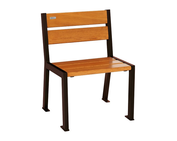 Procity Stuhl Silaos 5 Holzlatten, Ohne Armlehne, Holz & Stahl, helle Eiche/RAL 8017, 209500.8017.CHEC
