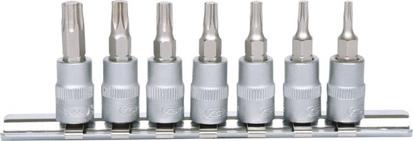 KS Tools 1/4" Bit-Stecknuss-Satz Torx, 7-teilig, T10-T40, 911.1458