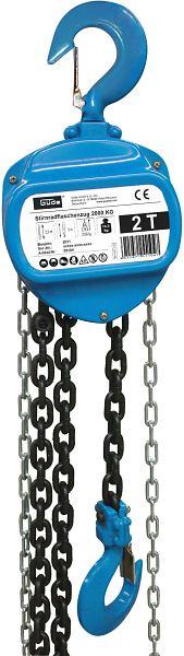 Güde Stirnradflaschenzug 2000 kg, Lastkette: 3 m, 55104, 4015671551047