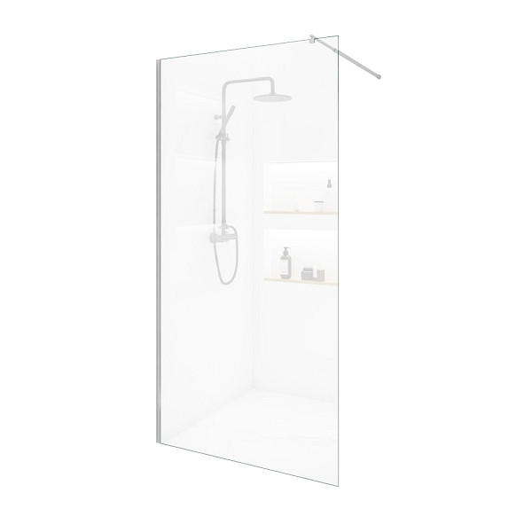 HOME DELUXE Duschabtrennung BAKI schwarzer Rahmen - 80 x 200 cm, 49817