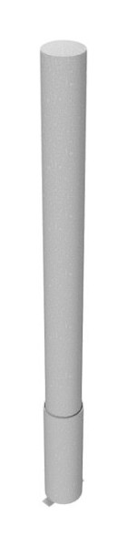Schake Absperrpfosten Typ 40152H -herausnehmbar- ohne Verschluss, Stahlrohr Ø 152mm, Gesamtlänge: 2000mm, feuerverzinkt, 40152H