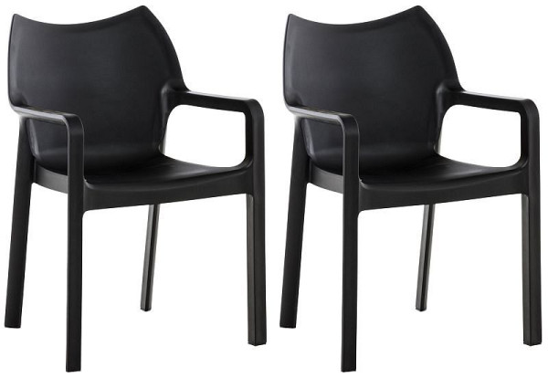 CLP Stapelstuhl DIVA, schwarz, VE: 2 Stück, 101018401