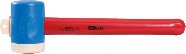 KS Tools Kunststoffhammer mit Schutzisolierung, Kopf Durchmesser 55mm, 117.1131