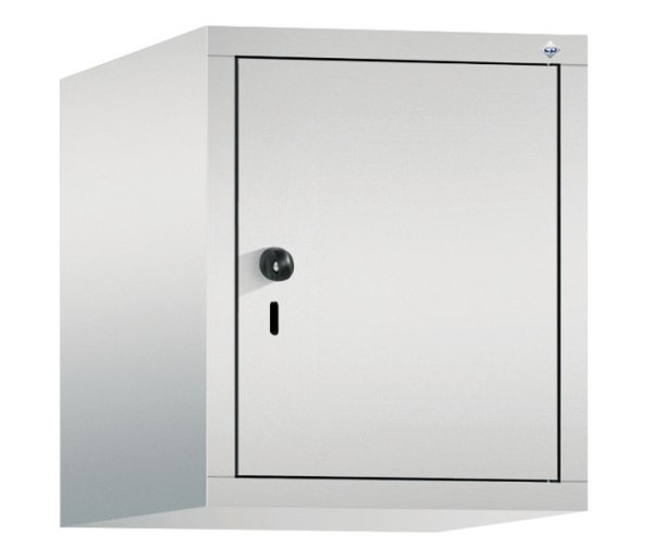 C+P Aufsatz-Garderobenschrank Evolo, 1 Abteil, H500xB420xT500 mm, Lichtgrau, 48090-12 S10003