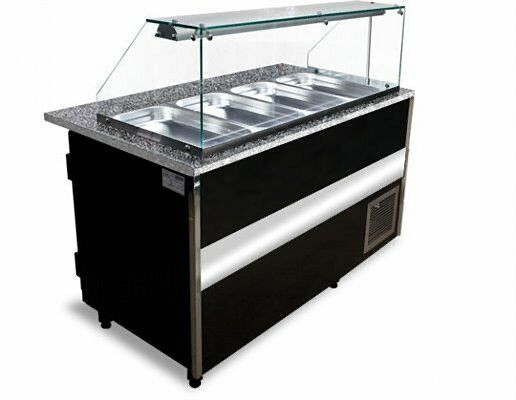 Igloo Salatvitrine Gastroline mit 726 Liter Volumen, 2500x900x850 mm, GL102-90