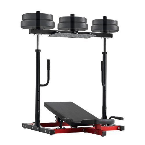 VEVOR Vertikale Beinpresse, Heim-Fitnessgerät, Karbonstahl, verstellbar, bis 249,48 kg belastbar, WSTJJBKZDXSX9BVYIV0