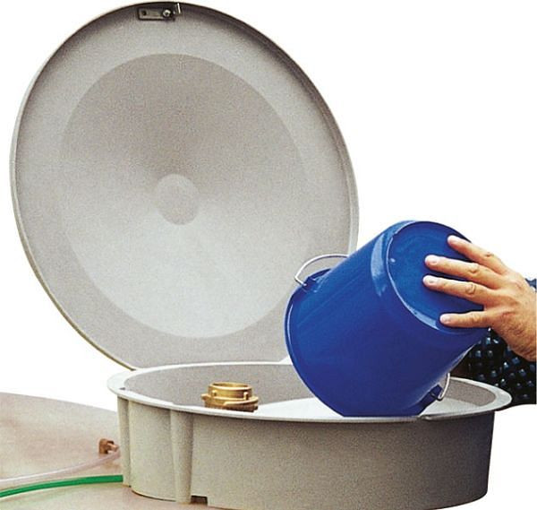 Cemo Einfüllschale mit Deckel für Gebrauchtöl-Tank, verpackt, 7207