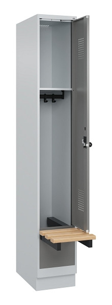 C+P Spind Evolo PLUS, 1 Abteile, 1950x300x815mm, 7035/0004, Drehriegel, 049040-10 S10014