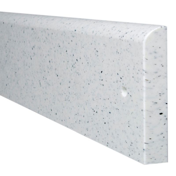 Stein HGS Wand-Schrammschutz -Mountain-, 200 mm / weiß, (ähnlich RAL 9003) / 10 mm, 11496
