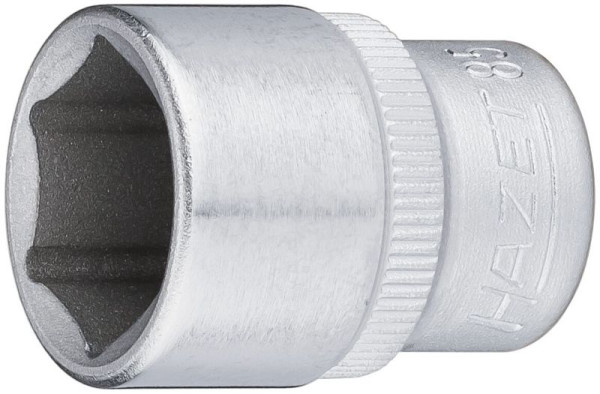 Hazet Steckschlüsseleinsatz, Sechskant, Vierkant hohl 6,3 mm (1/4 Zoll), Außen-Sechskant-Tractionsprofil, 14 mm, 850-14